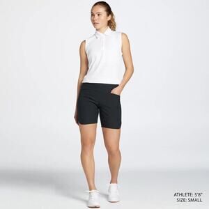 NWT Walter Hagen Lady Hagen Women's Sculpt 7'' Golf Shorts Black Size S
